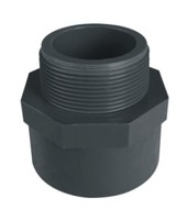 Муфта переходная ПВХ клеевое соединение,  наружная резьба, PN 16, d 40*1.1/4" мм